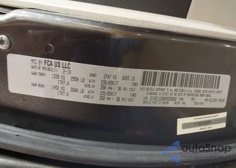 2019 Chrysler Pacifica Lx z USA, uszkodzony, nr VIN 2C4RC1CG9KR652668